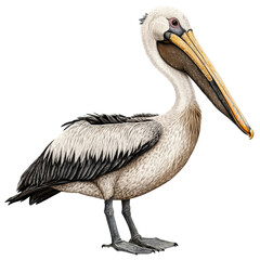 Obraz premium Pelican isolated on white background