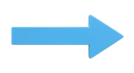 Isolated Blue Arrow Pointing Right