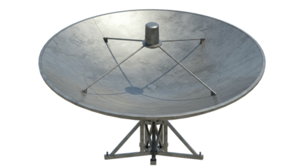 Isolated Satellite Dish Antenna