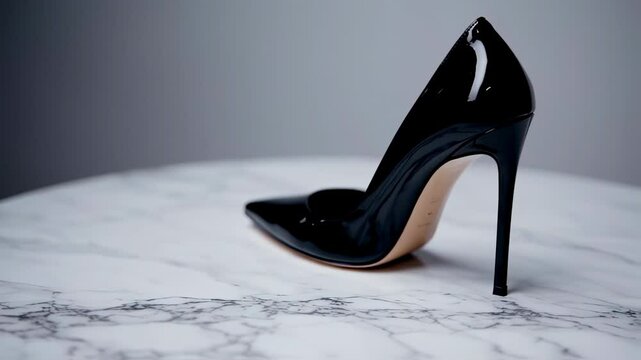 Black High-Heel Shoe 