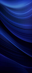 A Blue Background with Dark Lines and Waves in the Style 