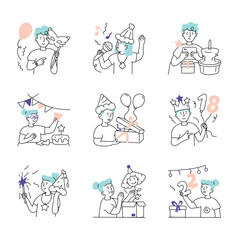  Set Of Birthday party 3