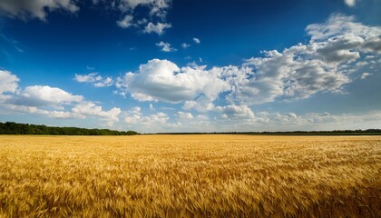 Blue Sky With Clouds At Field 02 Front Focus