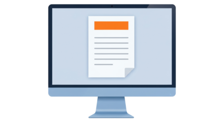 Isolated Computer Monitor File