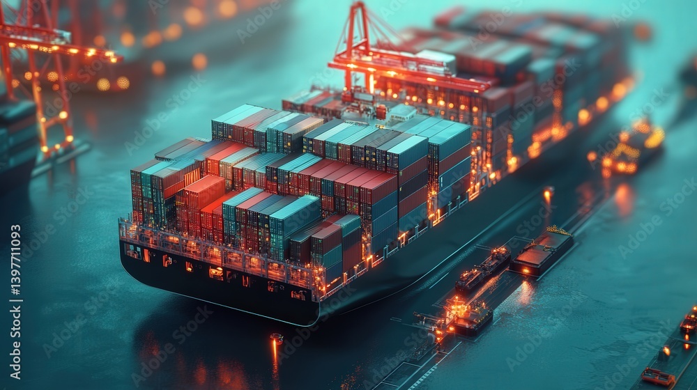 Aufkleber create a digital concept showing manufacturers adjusting production costs in real-time due to higher
