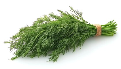 Fresh Dill Bunch Close-up