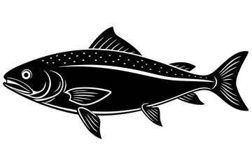 Clean and scalable fish vector illustration perfect for aquatic-themed designs, seafood branding, marine education materials, and creative digital projects. Easily editable and ideal for use in logos,