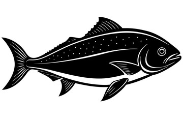 Clean and scalable fish vector illustration perfect for aquatic-themed designs, seafood branding, marine education materials, and creative digital projects. Easily editable and ideal for use in logos,