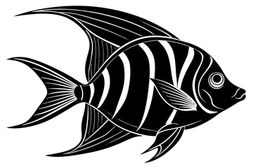Clean and scalable fish vector illustration perfect for aquatic-themed designs, seafood branding, marine education materials, and creative digital projects. Easily editable and ideal for use in logos,