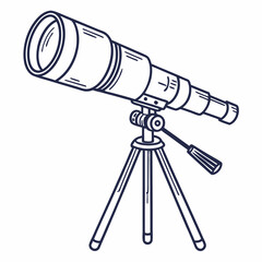 illustration of a telescope