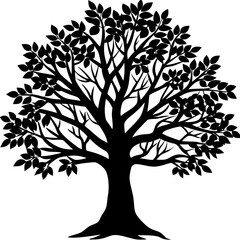 Obraz premium tree silhouette vector