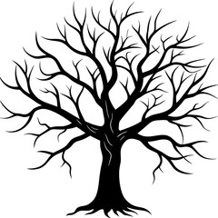 vector tree silhouette