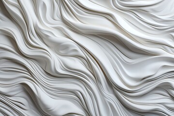 Abstract White Sculptures  Serene Forms and Fluid Motion