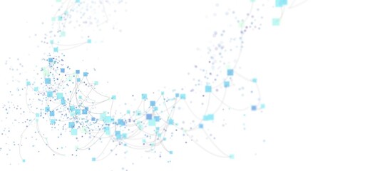 Abstract background image of a network connection with digital nodes and links. Ideal for technology, data, and connectivity concepts.