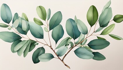 Delicate green leaves arranged harmoniously display the beauty of natures artistry and design.