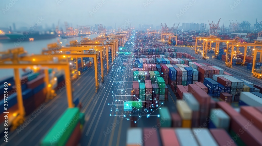 Poster a real-time ai analytics platform monitoring tariff increases and providing instant reports to decis