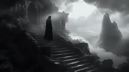 A mystical magical image reflecting a certain mental, psychological or emotional state of a person