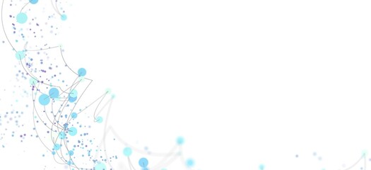 Abstract background with light blue dots and lines. Perfect for technology, network, or connection concepts.
