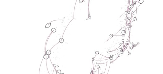 Abstract background image featuring interconnected dots and lines, symbolizing network connections and data flow.