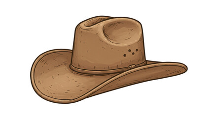 Isolated Cowboy Hat