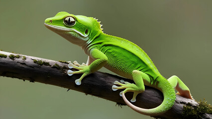 Fototapeta premium chameleon on a branch