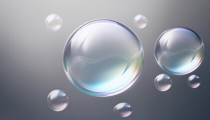 Floating Bubbles: A mesmerizing display of translucent spheres suspended in mid-air, their delicate surfaces reflecting light. This image evokes a sense of ethereal beauty and wonder.