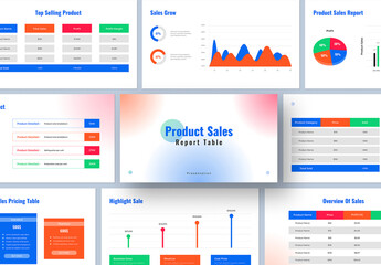 Product Sales Report Presentation Layout
