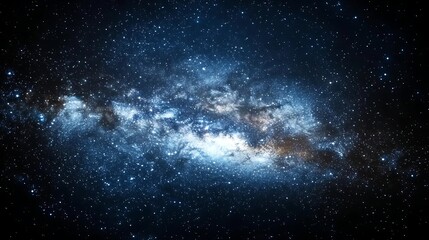 A vast expanse of space, filled with stars and nebulae.