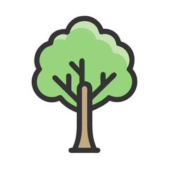 Tree icon symbolizing nature and environment
