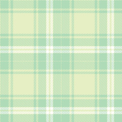 Soft very pale green Seamless Tartan with Iridescent light seafoam accents Textile Design