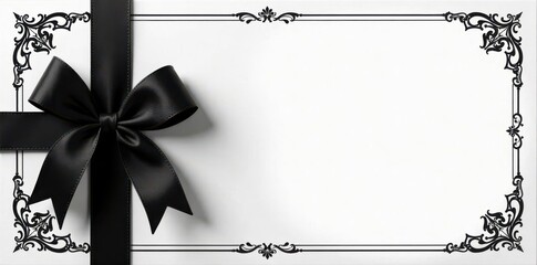 Elegant black & white gift voucher template, sale discount , graphic, vector illustration, promotion