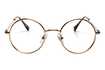Fototapeta premium round eyeglass on a transparent background 