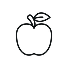 Apple fruit icon symbolizes health, nutrition, freshness, and wellness in food and lifestyle themes