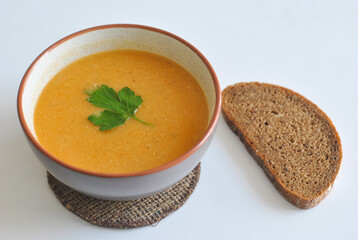  soup in a bowl on the table