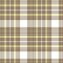 Plaid pattern seamless. Smoky light tan & Metallic brownish grey Tartan Textile Design. 