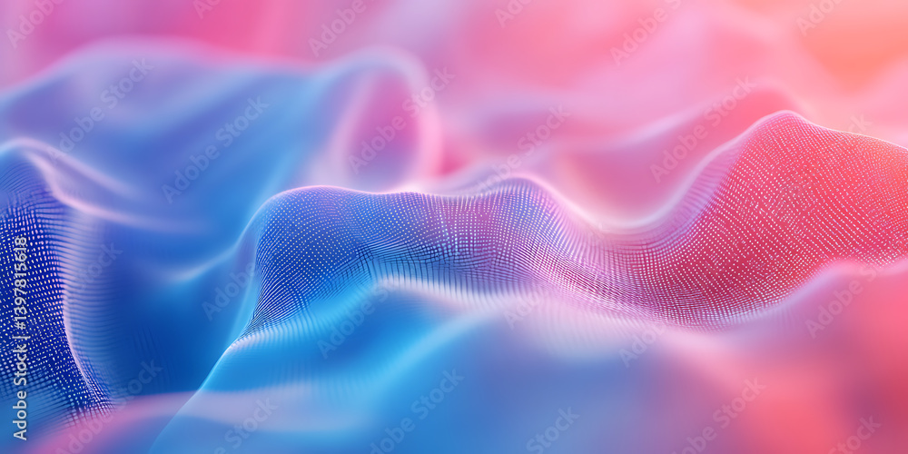 Poster flowing abstract textures digital art soft colors creative environment close-up view visual aestheti