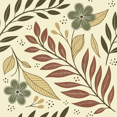 seamless pattern with flowers