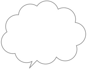 シンプルなもこもこふきだし01