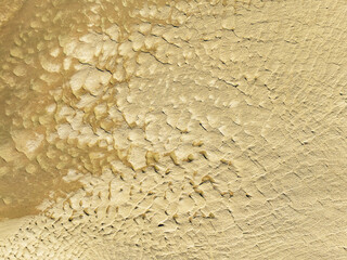 Aerial view of beautiful sand patterns on the beach, Isla Cristina, Huelva, Spain.