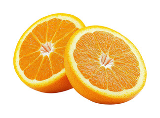 Slicing fresh oranges for juicy refreshments kitchen food bright isolated on transparent background png