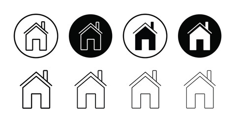 House icon logo set vector