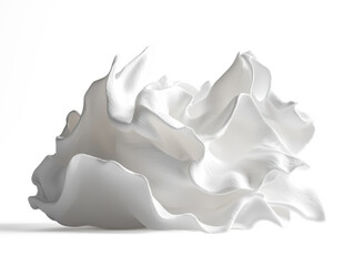Obraz premium White mound of foam isolate on pure white background perfect for dicut