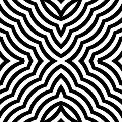 Seamless surface pattern design. Wavy ornament. Linear motif. Curly stripes. Waves backdrop. Repeated curves wallpaper. Abstract picture. Digital paper. Optical web designing.