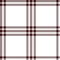 Muted deep brown Tartan patterns fabric texture. Elegant Muted white Seamless Tartan