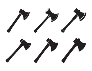 Axe Icon Hatchet Silhouette Vector Design