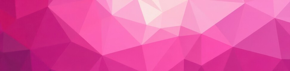 Obraz premium Abstract pink low-poly background Shimmering, multifaceted triangles , digital, gradient