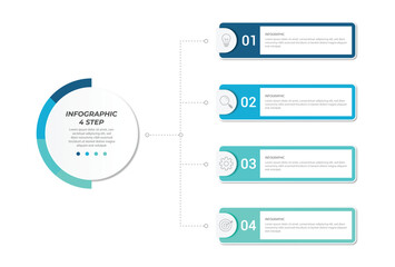 Vector infographic label design with circle infographic template design and 4-5-6 options or steps. Can be used for process diagram, presentations, workflow layout, banner, flow chart, info graph