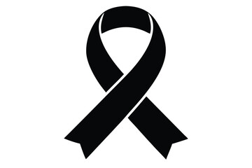 ribbon symbol awareness vector icon