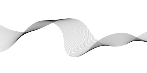 Wave design black and white. Seamless striped pattern. 
