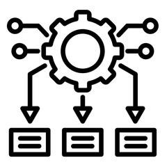 Decision Support System  Icon Element For Design	